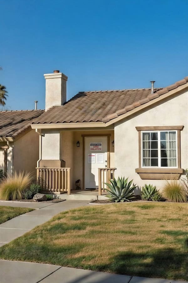 Code violation notice on door - sell without fixing violations